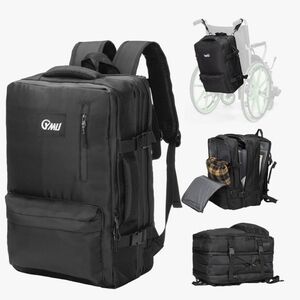 YMU 34L Large Wheelchair Walker Stroller Backpack Luggage Universal Fit TSA Apvd